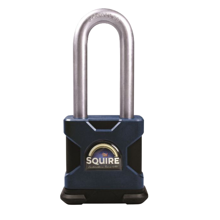 SQUIRE Stronghold Long Shackle Padlock Body Only To Take KIK-SS Insert - 50mm