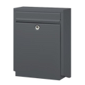 DAD Decayeux D100 Series Post Box - Anthracite Grey