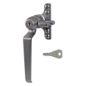 STEEL WINDOW FITTINGS B195 Key Locking Window Handle - LH Satin Chrome