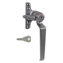 STEEL WINDOW FITTINGS B195 Key Locking Window Handle - RH Satin Chrome