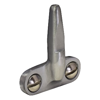 STEEL WINDOW FITTINGS B375 Back of Stay Bracket - Satin Chrome