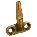STEEL WINDOW FITTINGS B375 Back of Stay Bracket - Antique Brass