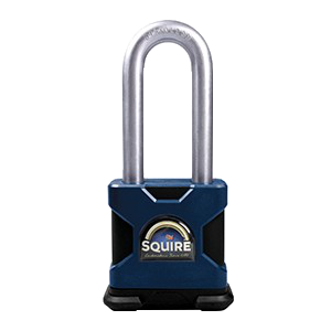 SQUIRE Stronghold Long Shackle Padlock Body Only To Take Scandinavian Oval Insert - 50mm Slot