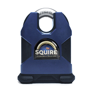SQUIRE Stronghold Closed Shackle Padlock Body Only To Take Scandinavian Oval Insert - 80mm Tang