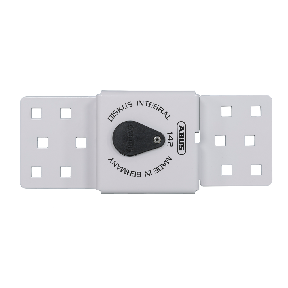 ABUS 142 Series Integral Diskus Van Lock - White - Hasp Only