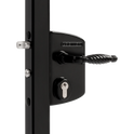 LOCINOX Surface Mounted Gate Lock - LAKQ4040 U2 Black (40mm - 60mm)