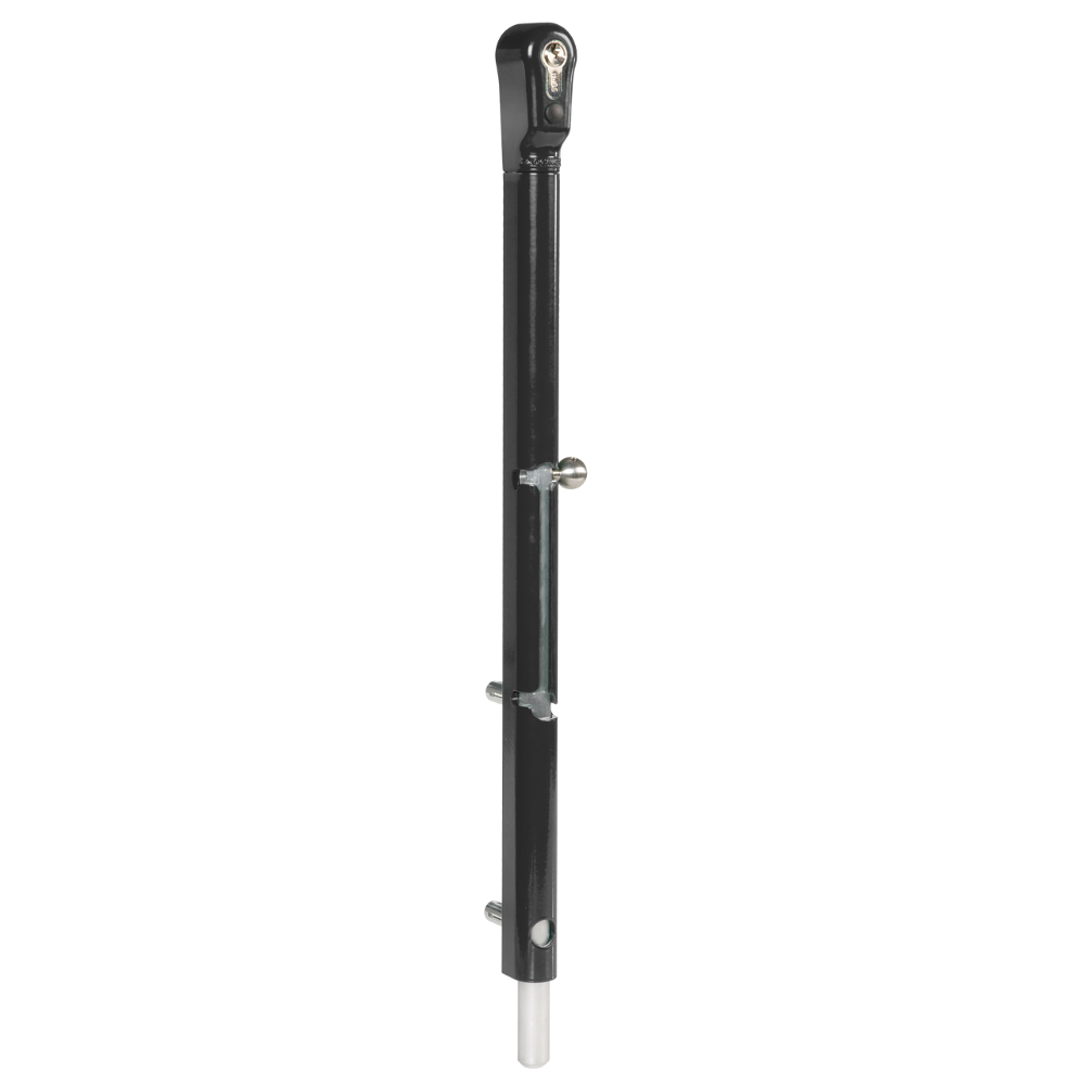 LOCINOX Keydrop Lockable Drop Bolt - Black