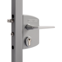 LOCINOX Surface Mounted Gate Lock - LAKQ3030 U2 Silver (30mm - 50mm)