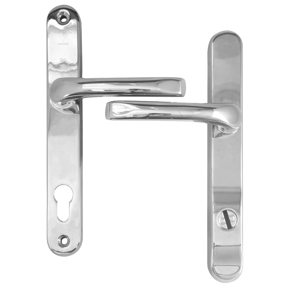MILA Kite Secure PAS24 2 Star 240mm Lever/Lever Door Furniture - Chrome - Bagged