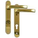 MILA Kite Secure PAS24 2 Star 220mm Lever/Lever Door Furniture - Gold - Bagged