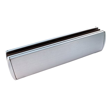 MILA Sleek Letter Plate 40/80 - 310mm Wide - Satin Chrome