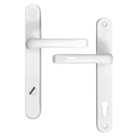 MILA Kite Secure PAS24 2 Star 240mm Lever/Lever Door Furniture - White - Bagged