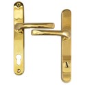 MILA Kite Secure PAS24 2 Star 240mm Lever/Lever Door Furniture - Gold - Bagged