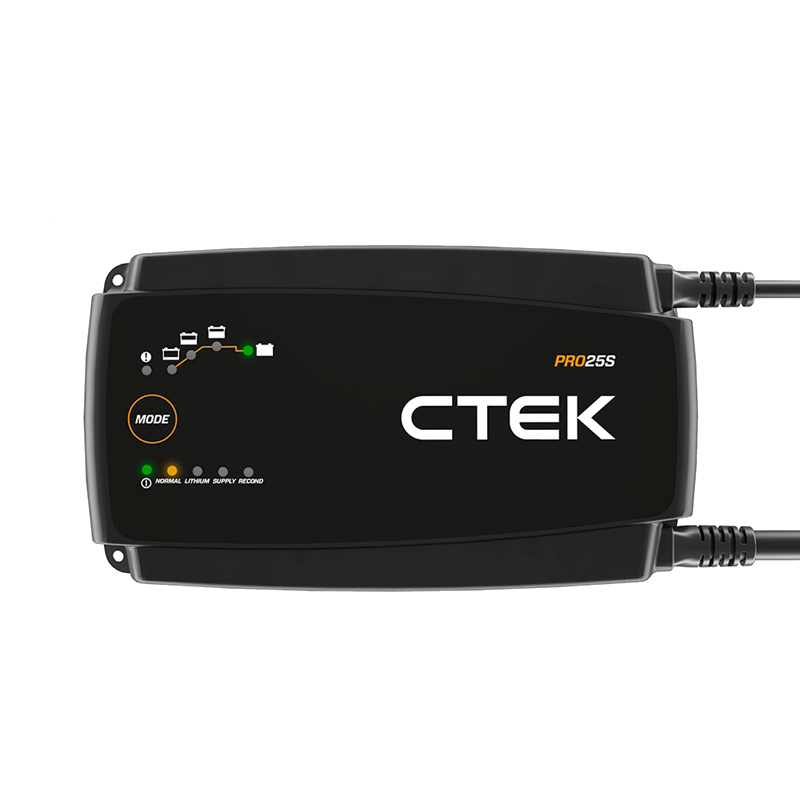 CTEK PRO25 25A Battery Support Unit & Charger For 12V Vehicles - PRO25S With 2m Mains Cable