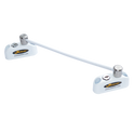 JACKLOC Pro-5 Duo Lockable Double Bullet Window Restrictor - White