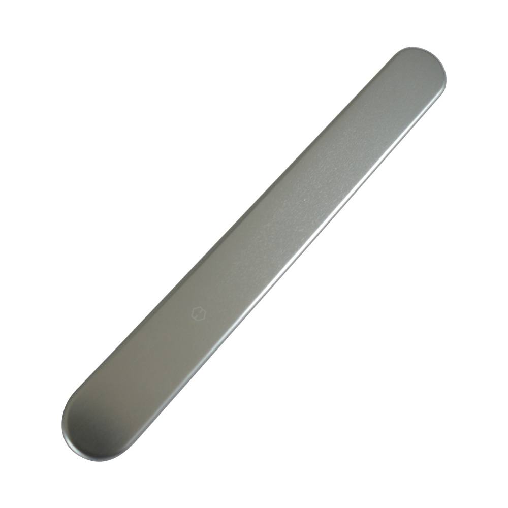 HOPPE Birmingham External Blank Plate 122mm Screw Centres - Silver