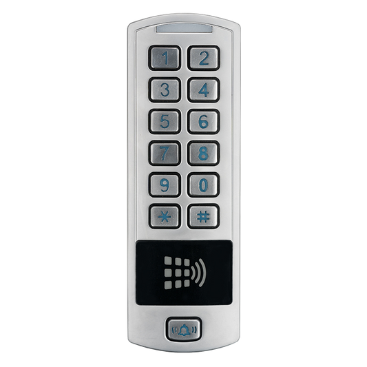 CODELOCKS A3 Dual Vandal Resist Stand Alone Door Controller With RFID - Silver