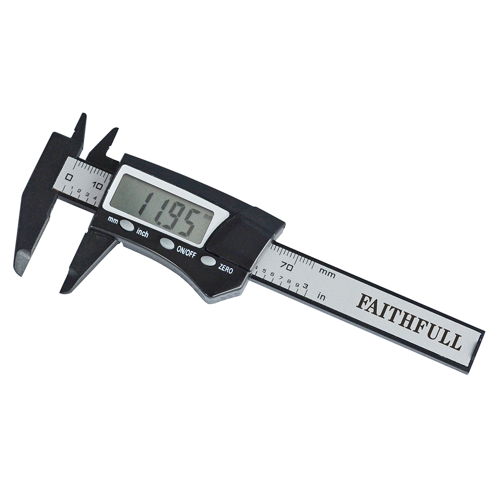 FAITHFULL Mini Digital Caliper - 75mm - FAICALDIG75