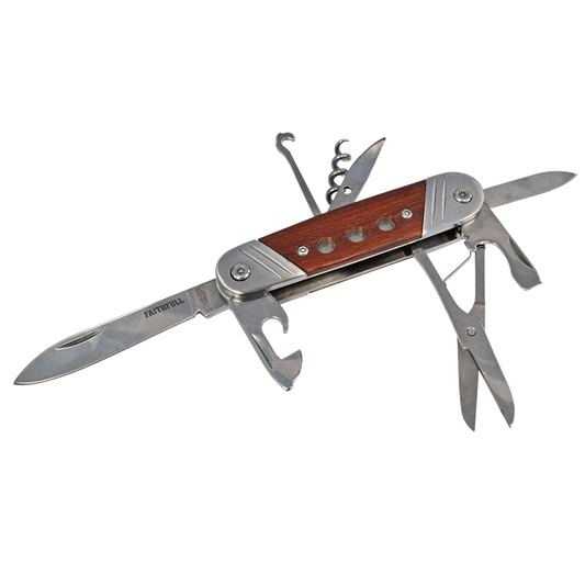 FAITHFULL 8-in-1 Multi Blade Knife - Stainless Steel
