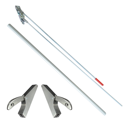 AXIM PR7085 Concealed Rod Panic Bar Exit Device  - Silver
