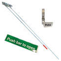 AXIM PR7085 Concealed Rod Push Pad Exit Device - LH