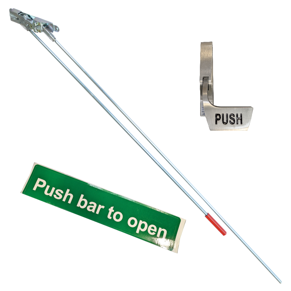 AXIM PR7085 Concealed Rod Push Pad Exit Device - LH