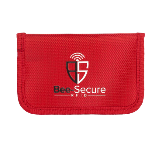 BEE-SECURE RFID Key Pouch - Polyester - Red