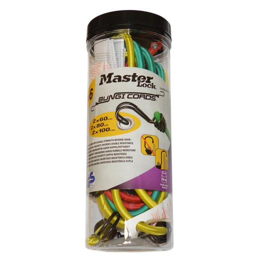 MASTER LOCK Twin Wire Bungee Cord Set of 6 - Set of 6