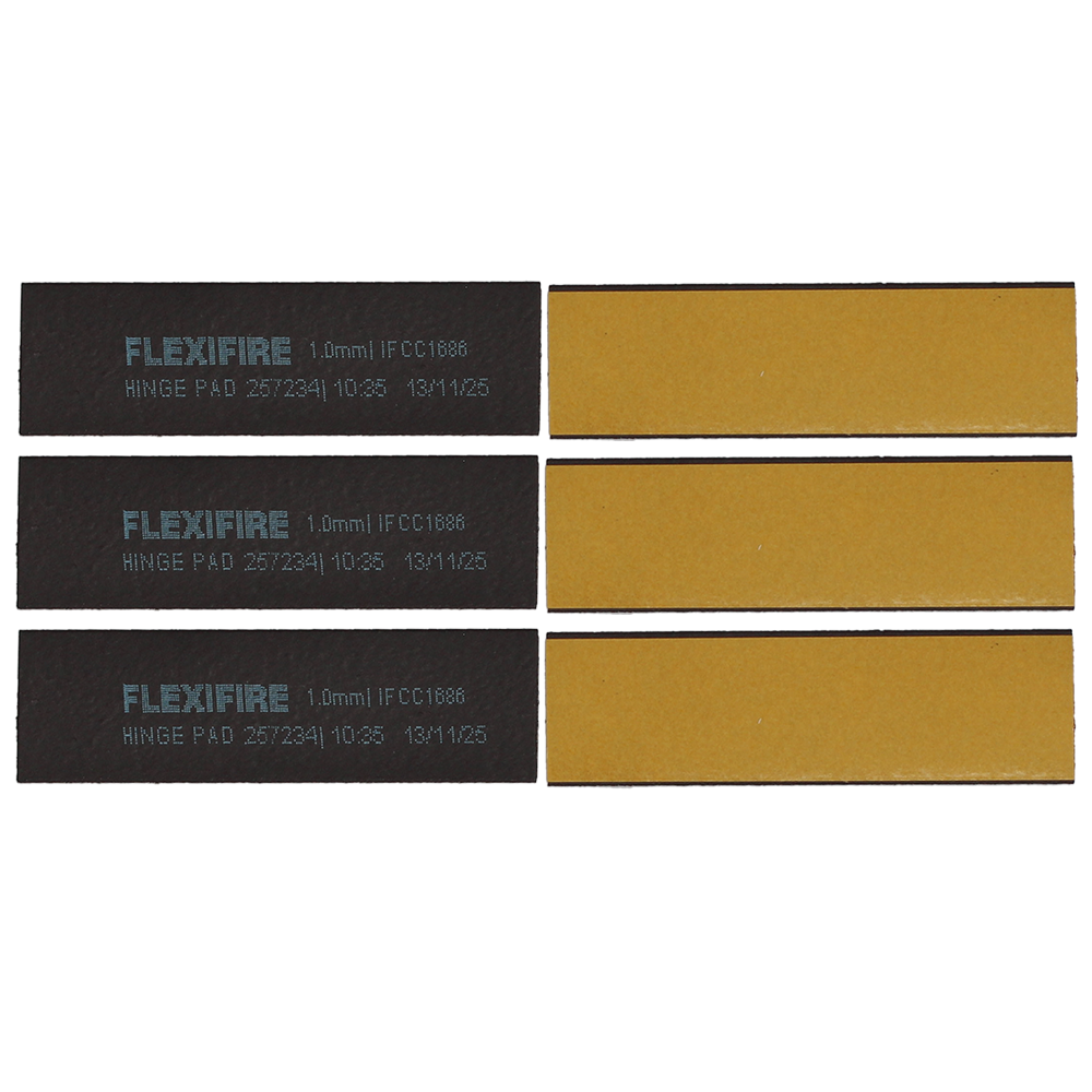 FIRESTOP Self-Adhesive Intumescent Hinge Pads (Pack of 6) - Square