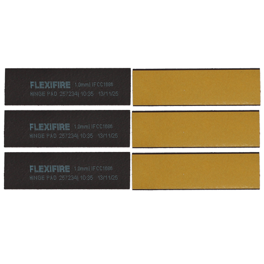 FIRESTOP Self-Adhesive Intumescent Hinge Pads (Pack of 6) - Square
