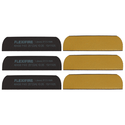 FIRESTOP Self-Adhesive Intumescent Hinge Pads (Pack of 6) - Radius