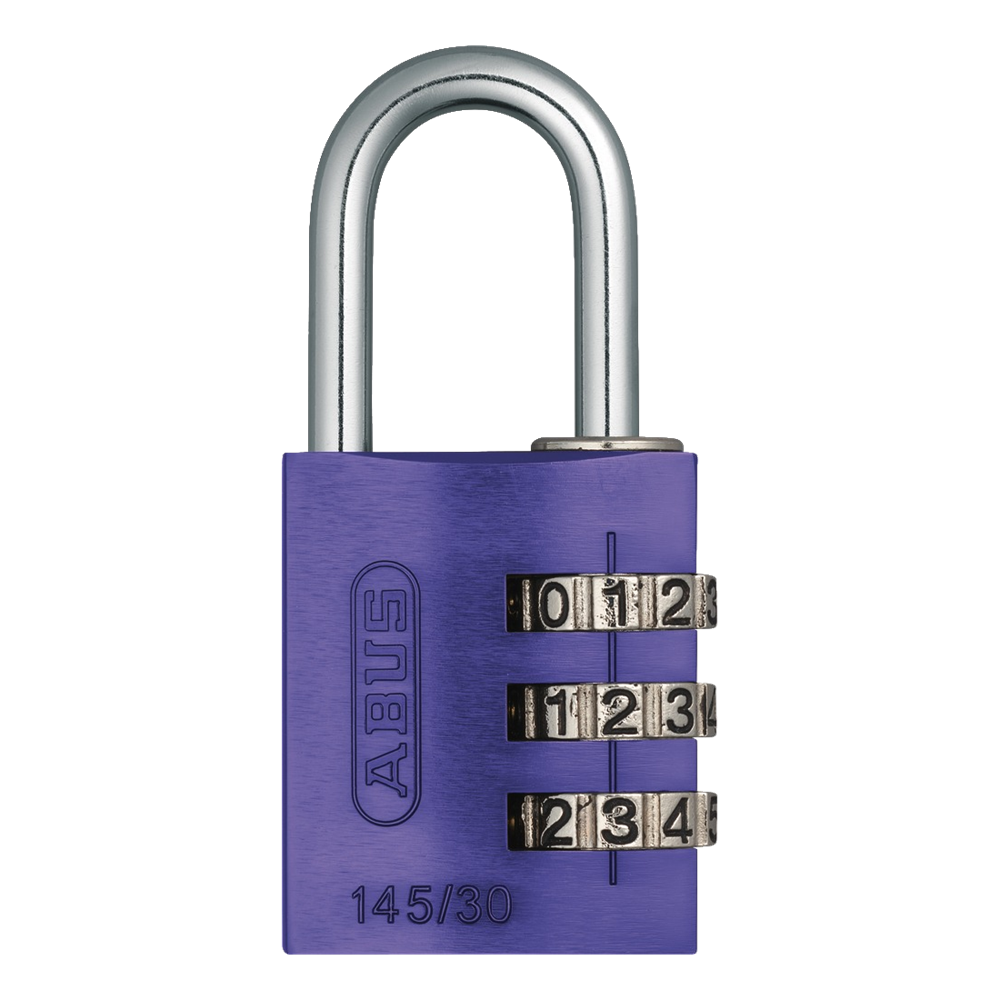 ABUS 145/30 Travel Light Combination Padlock - Lilac