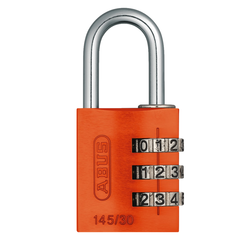 ABUS 145/30 Travel Light Combination Padlock - Orange
