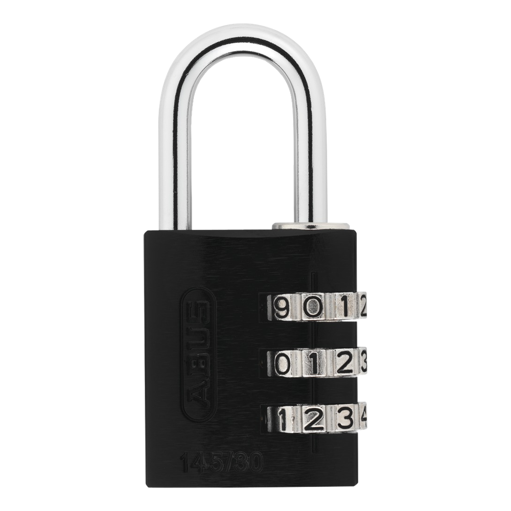 ABUS 145/30 Travel Light Combination Padlock - Black