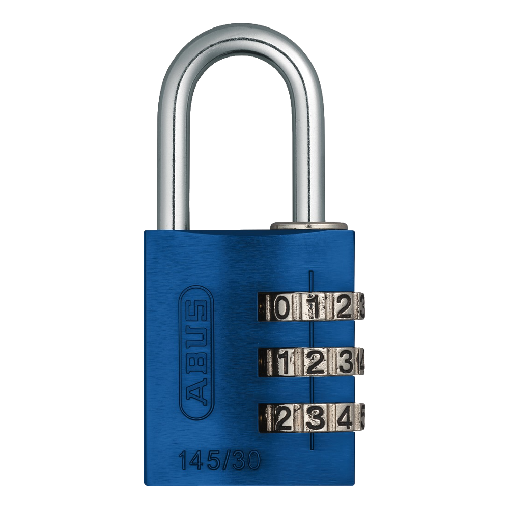 ABUS 145/30 Travel Light Combination Padlock - Blue