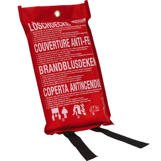 ABUS LD1118 Fire Blanket - 1m x 1m - Red
