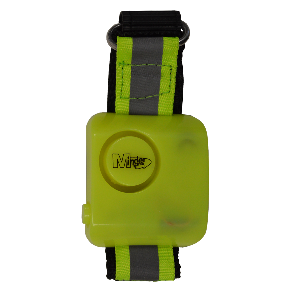 MINDER Hi-Vis Wrist Personal Alarm - Yellow