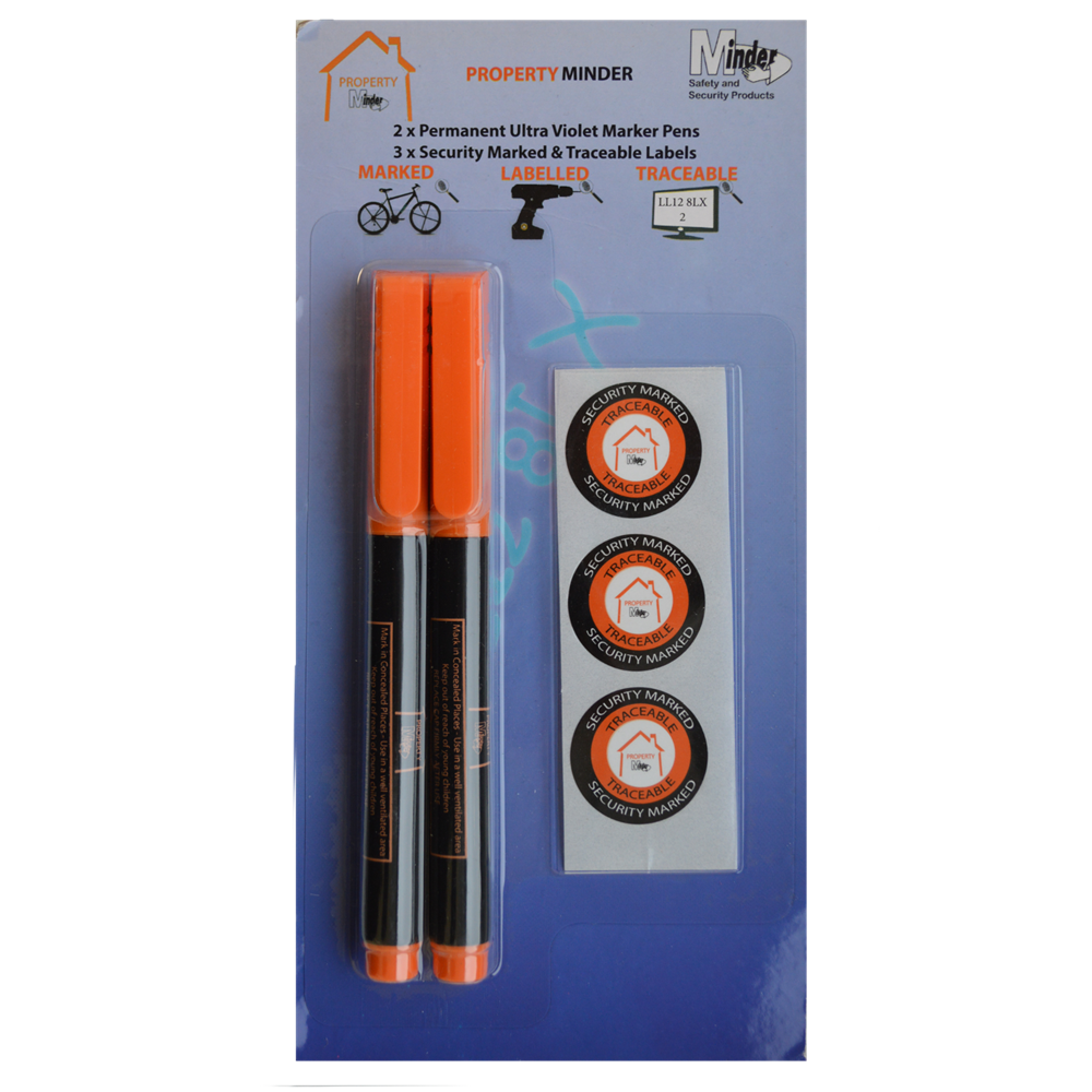 MINDER Property Minder Pack with UV Pens - Twin Pack