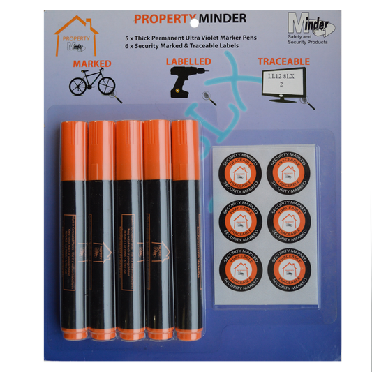 MINDER Property Minder Pack with UV Pens - 5 Pack