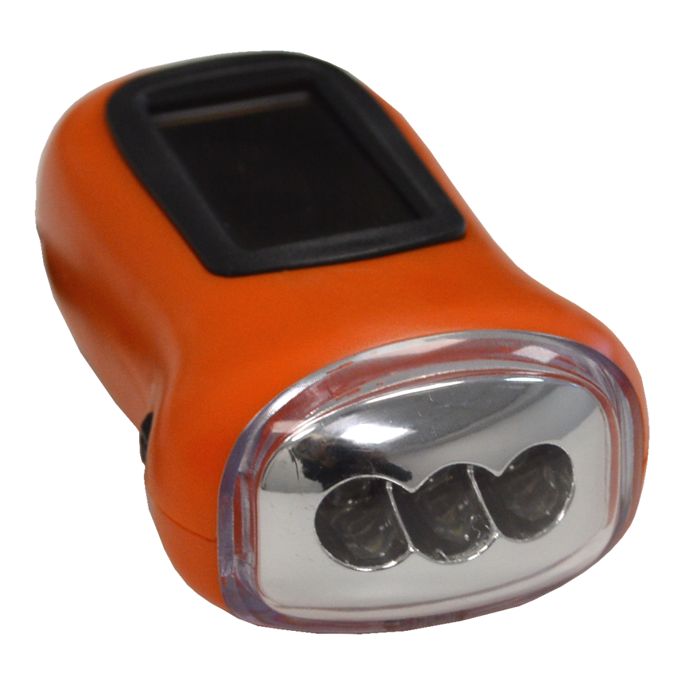 MINDER Walk-Safe Solar Wind Up Torch - LED