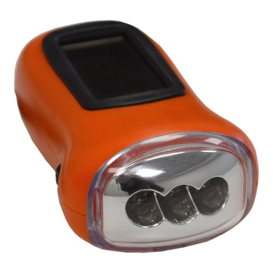 MINDER Walk-Safe Solar Wind Up Torch - LED