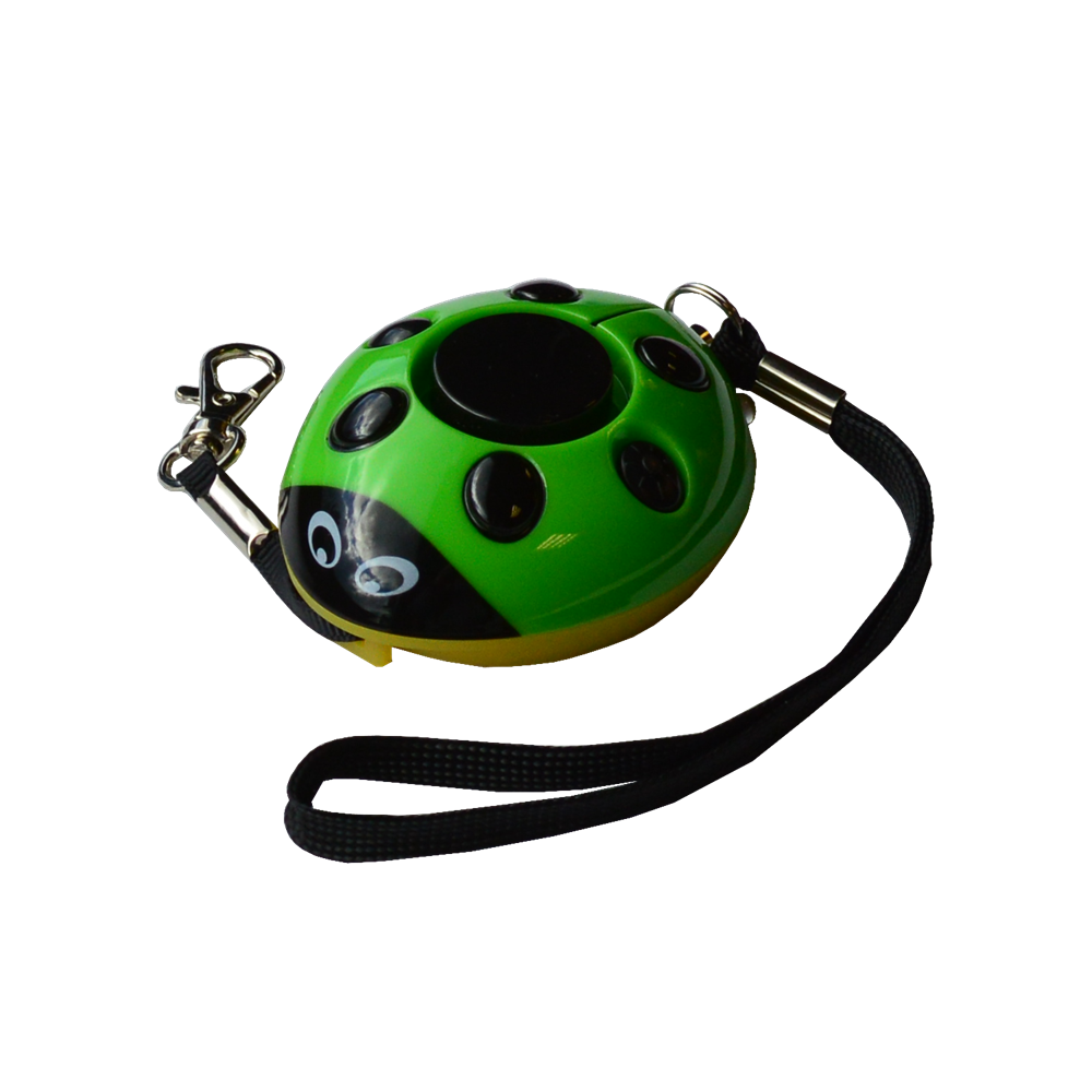 MINDER Screaming Ladybug Personal Alarm - Green