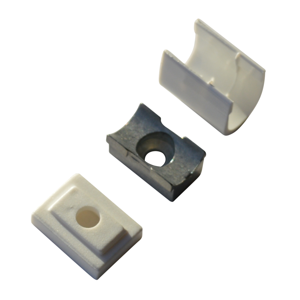 GEZE OL Line Manual Saddle Bracket - White