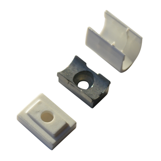 GEZE OL Line Manual Saddle Bracket - White