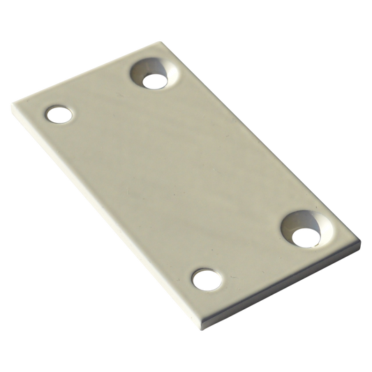 GEZE OL Line Wide Fixing Plate To Suit UPVC Frames - White