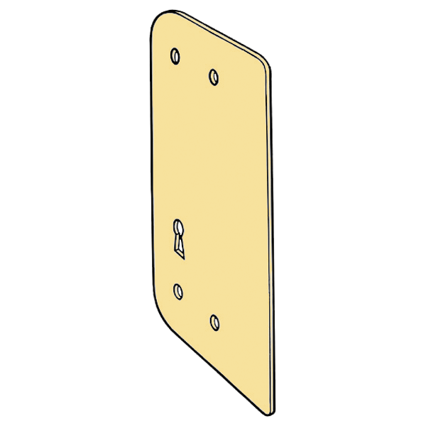KICKSTOP AT1 Anti-Thrust Plate To Suit Deadlocks - AT1 UK Mortice Keyway Brasslux