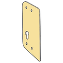KICKSTOP AT1 Anti-Thrust Plate To Suit Deadlocks - AT1 EU Euro Keyway Brasslux