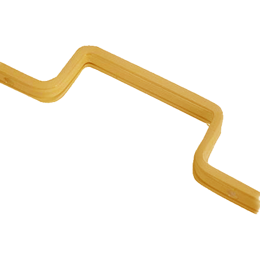 KICKSTOP 9616 20mm London Door Bar - 9616 Brasslux