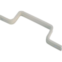 KICKSTOP 9611 16mm London Door Bar - 9611 White