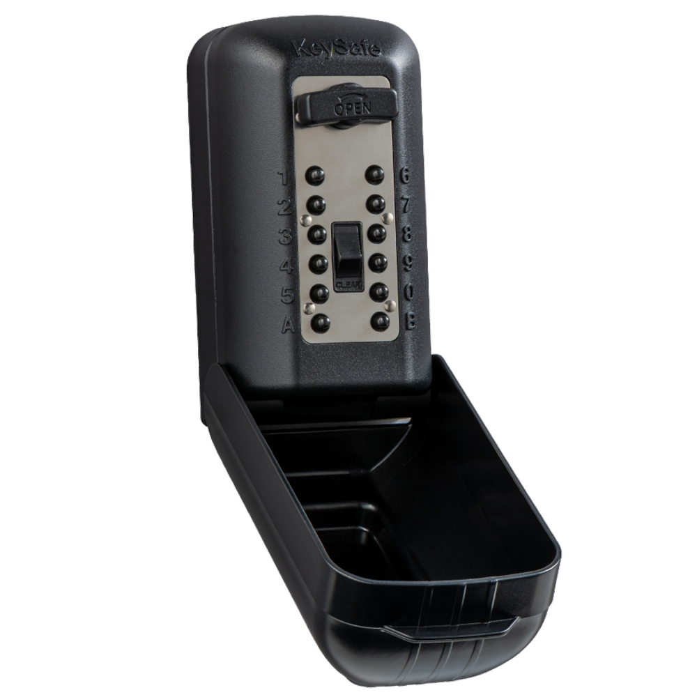 KEYSAFE P500 Pro Key Safe With Cover - Black - Without Alarm Sensor